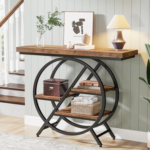 Tribesigns Console Table, 39.4-Inch Entryway Table with Thickened Tabletop