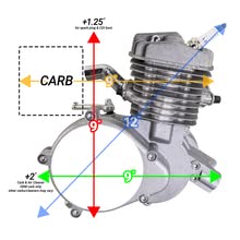Zeda 80 Complete 80cc Motorized Bicycle Engine Kit - Ceramic Coated Cylinder -Firestorm Edition (Silver,36 Tooth)