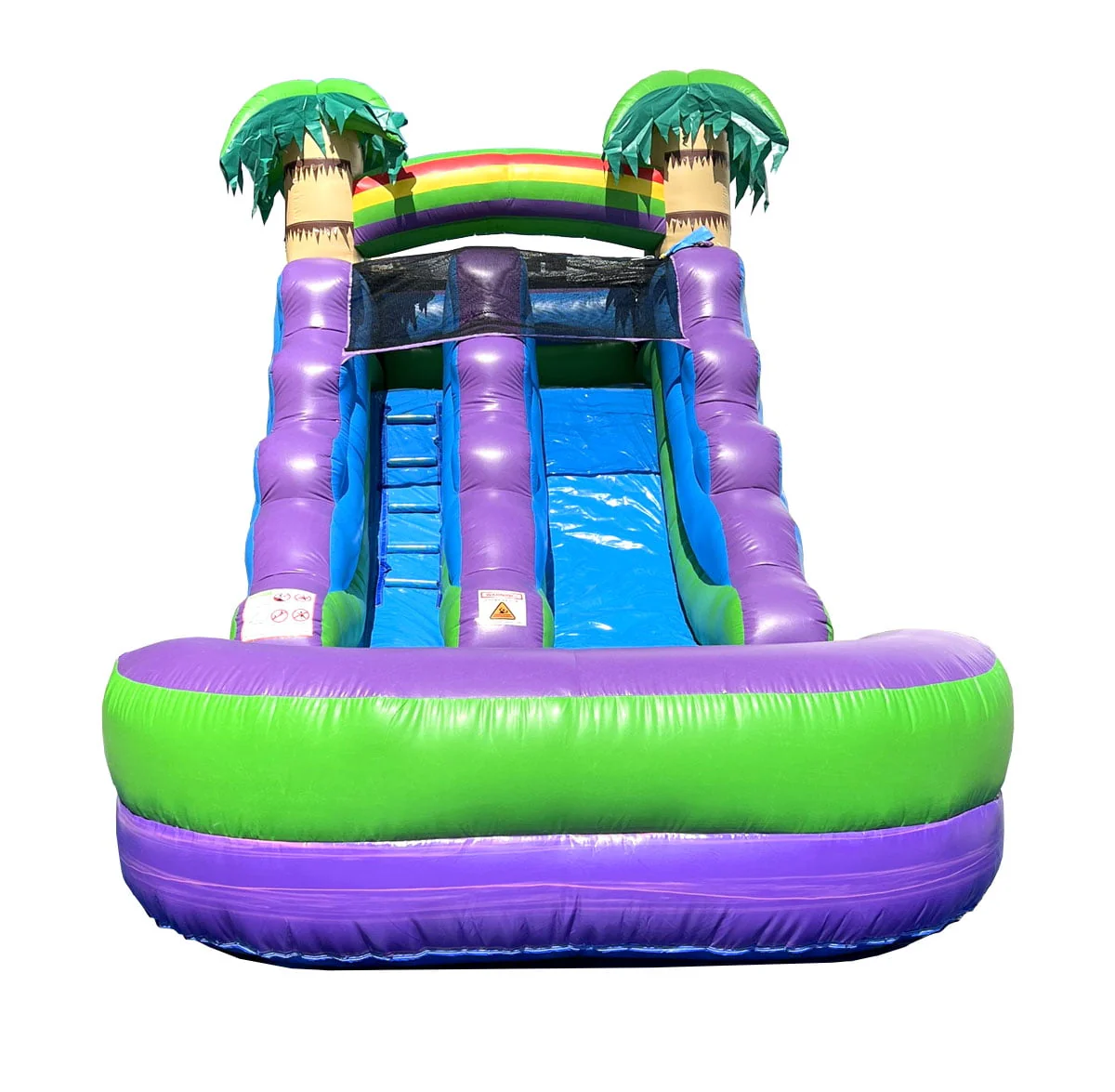 Pogo Bounce House Crossover Kids Inflatable Water Slide, Pink Unicorn with Blower, 12 ft