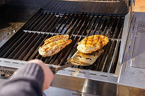 Monument Grills Larger 4-Burner Propane Gas Grills Stainless Steel Cabinet Style with Side & Infrared Side Sear Burners with Stainless Steel