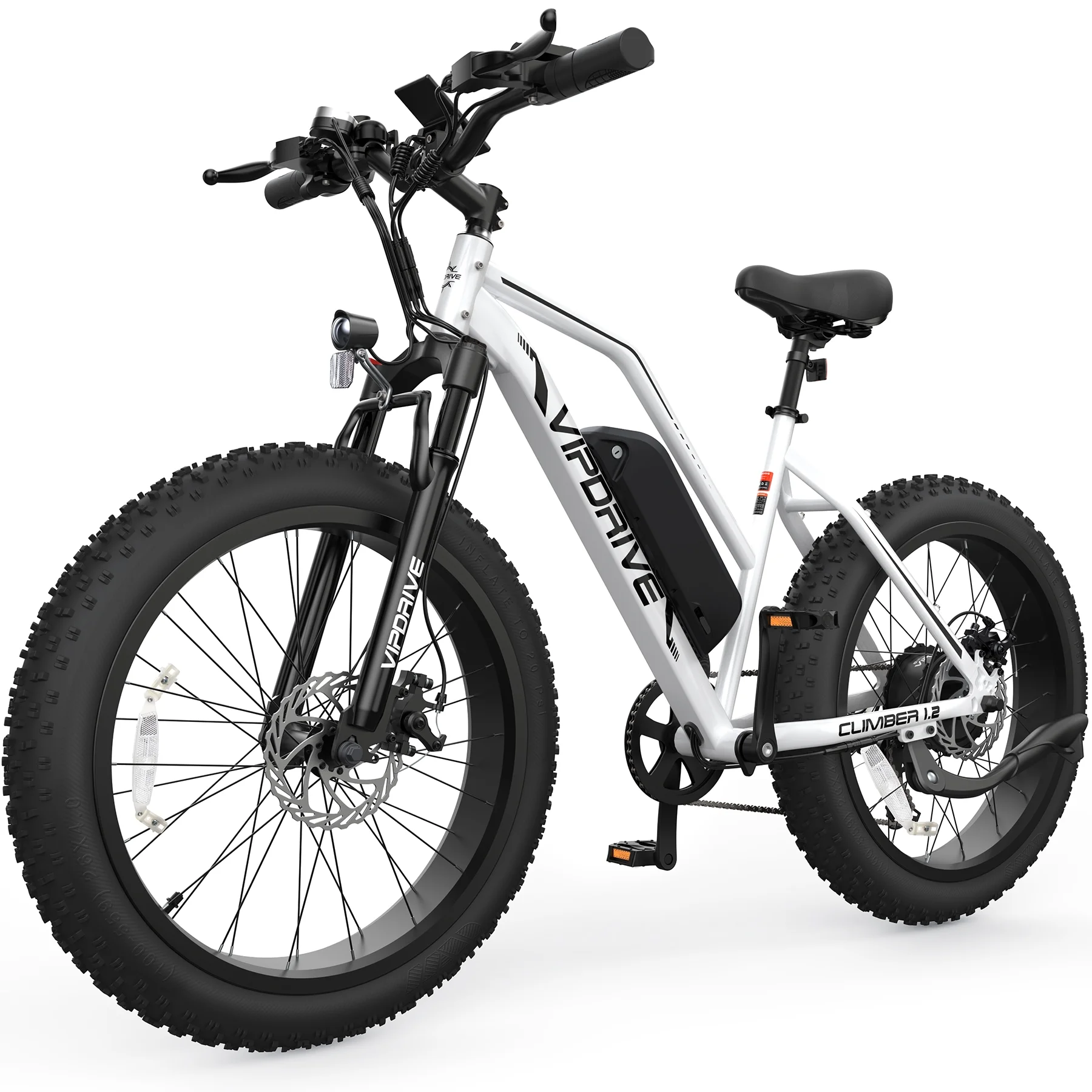 VIPDRIVE Electric Bike for Adults with 750W/500W Motor, 48V 15AH Samsung Cells Battery