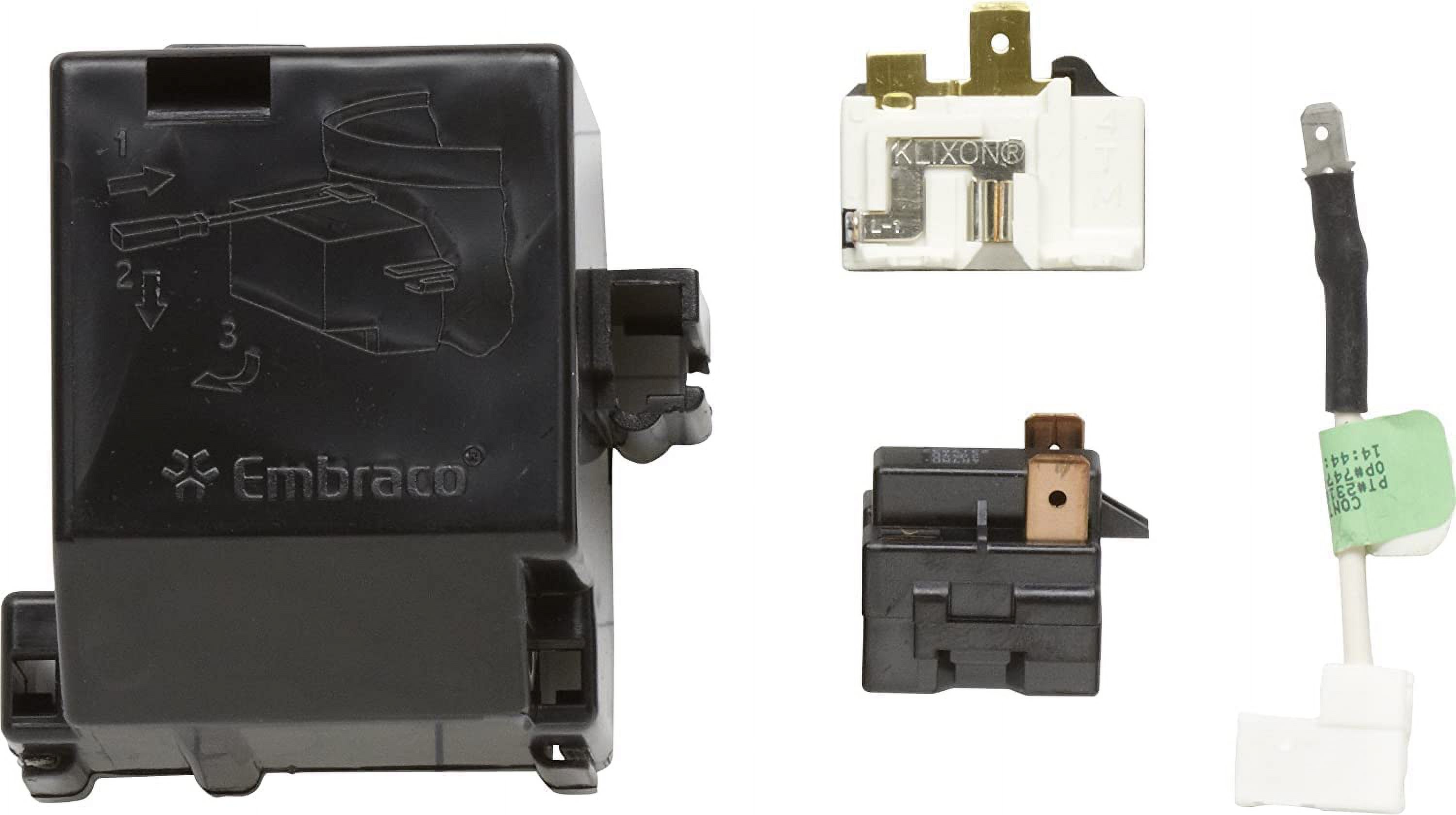 GLOB PRO SOLUTIONS 2176740 586537 2183452 4387740 CKD2201 Refrigerator Start Relay & Overload Kit Replacement for and compatible with Whirlpool