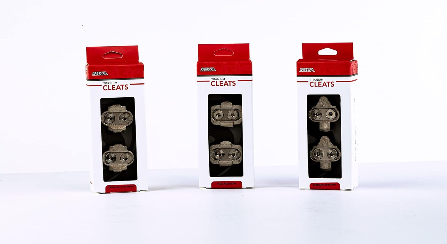 SILCA 3D Printed Titanium Cleat kit | Crank Brothers MTN Pedals | Titanium Hardware Included Pack of 2