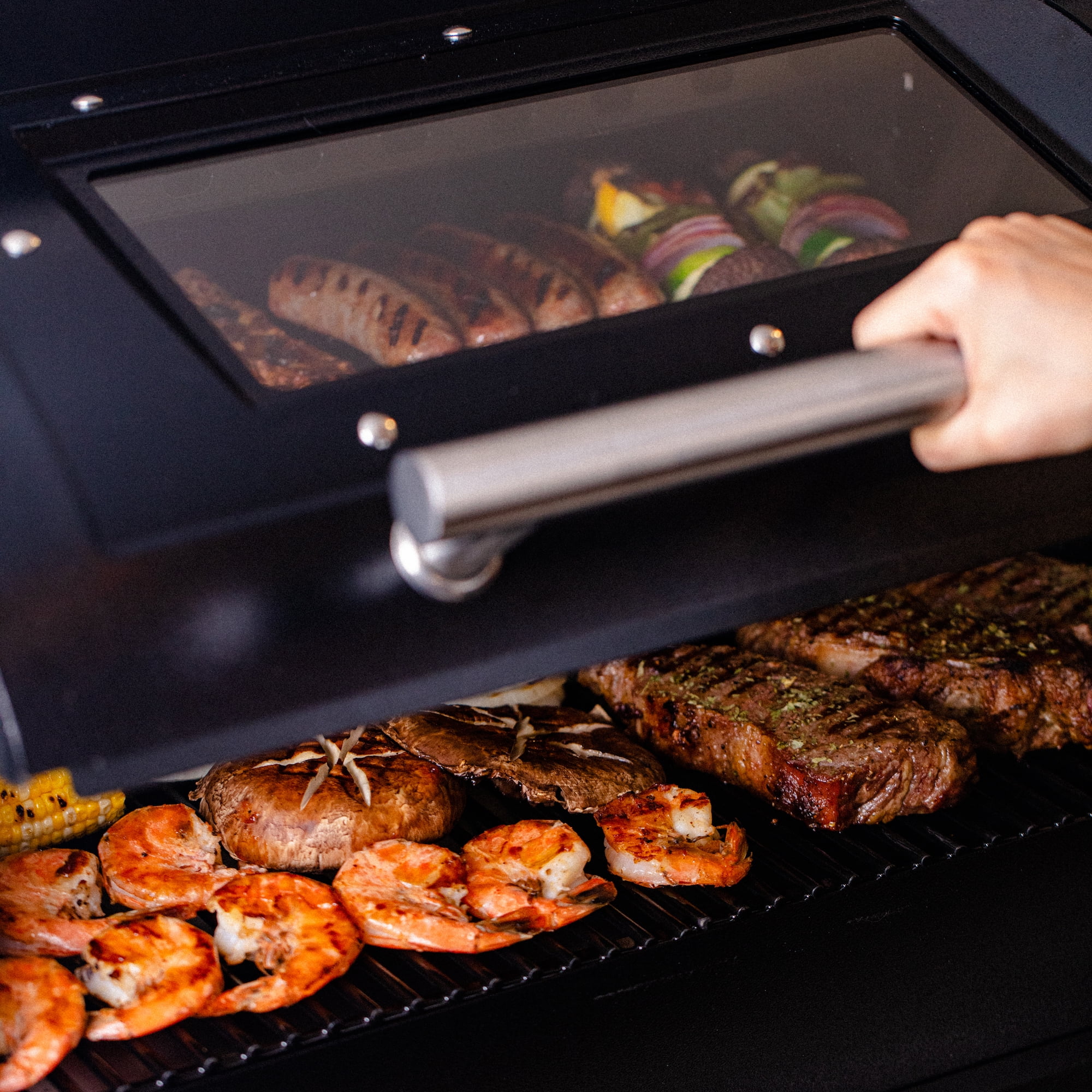 ASMOKE Skylights Wood Pellet Grill Smoker - AS700P