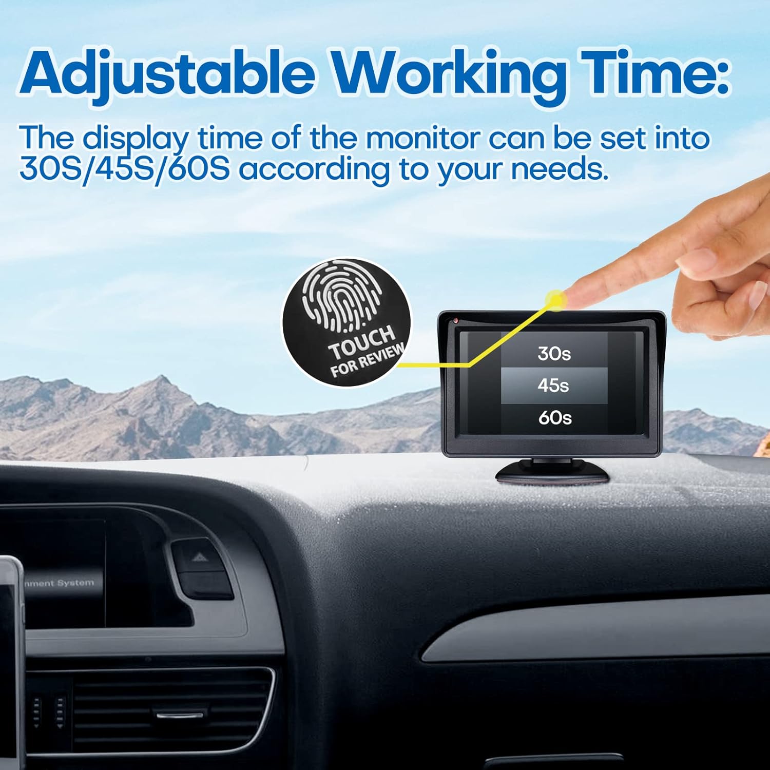 PARKVISION Solar Wireless Backup Camera,True Wireless Backup Camera, DIY Installation