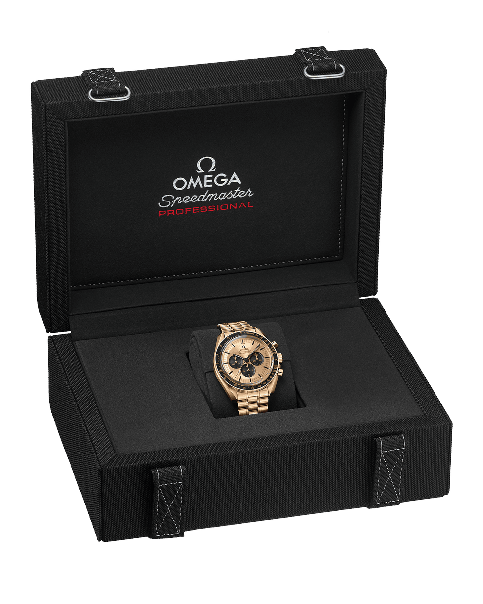 Speedmaster Moonwatch Professional Chronograph 18K Moonshine Gold 42mm