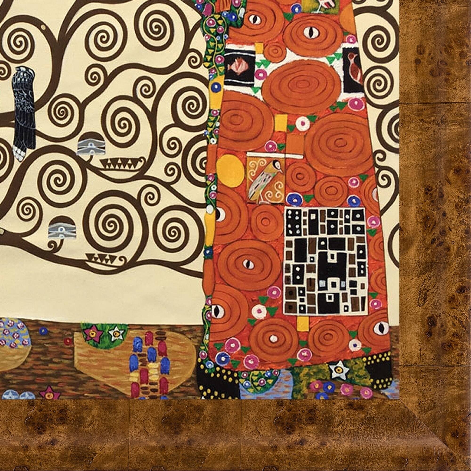 La Pastiche Gustav Klimt &The Tree of Life, Stoclet Frieze, 1909& Hand Painted Oil Reproduction
