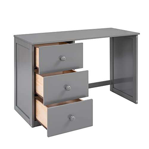 Loft Bed with Desk and Wardrobe Full Size Loft Beds Frame with Storage Drawers Cabinet Wood All in One Beds for Kids Boys Girls Teens Bedroom Dorm