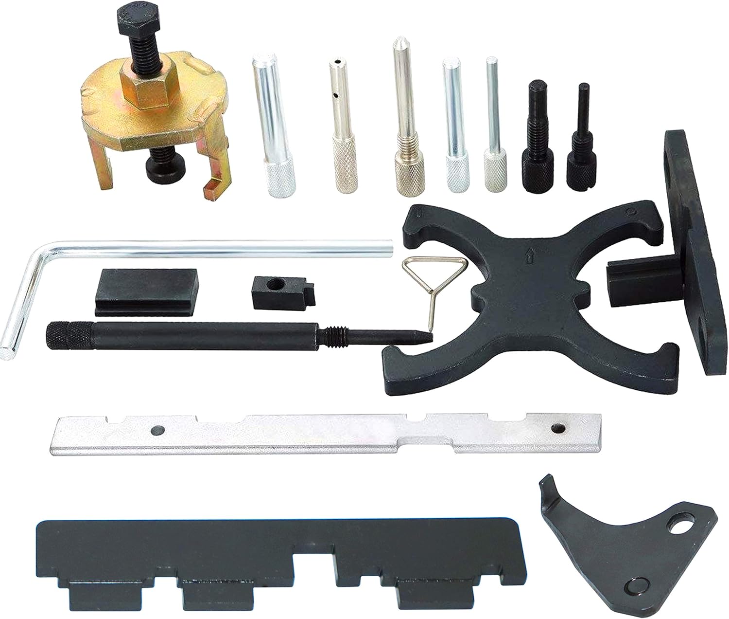 DPTOOL Engine Timing Tool Kit Compatible with Ford Mazda Camshaft Flywheel Locking Tools 1.4 1.6 1.8 2.0 Di/TDCi/TDDi ECOBOOST 1.6 Ti-VCT 1.5/1.6 VVT