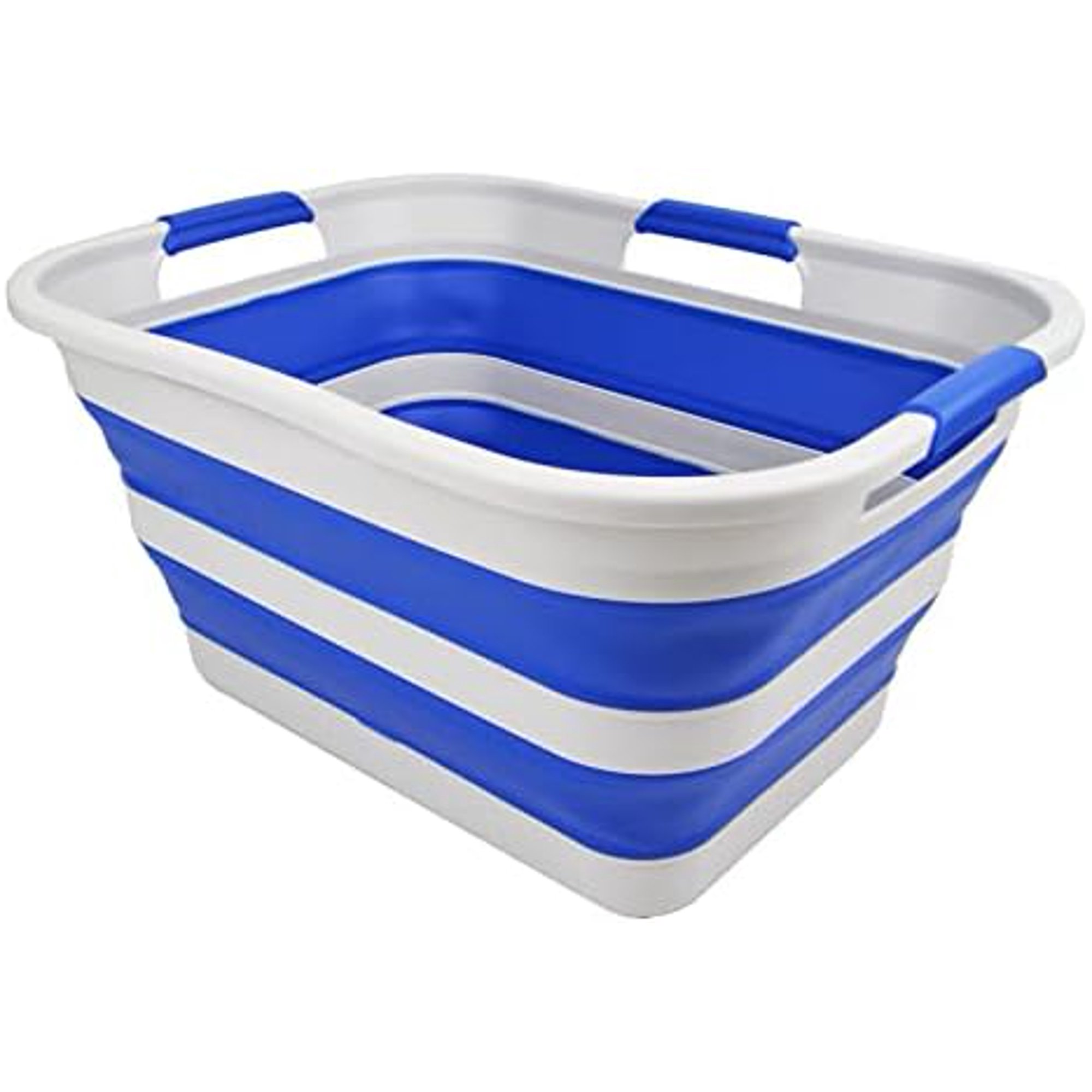 30L(8 gallon) Collapsible Plastic Laundry Basket - Foldable Pop Up Storage Container/Organizer - Space Saving Hamper/Basket