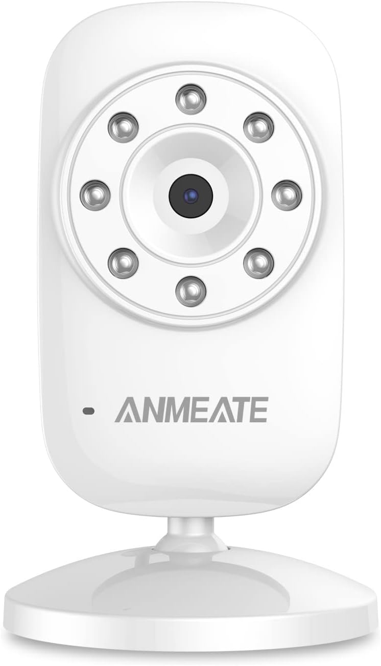 Video Baby Monitor with Digital Camera, ANMEATE Digital 2.4Ghz Wireless Video Monitor with Temperature Monitor, 960ft Transmission Range, 2-Way Talk