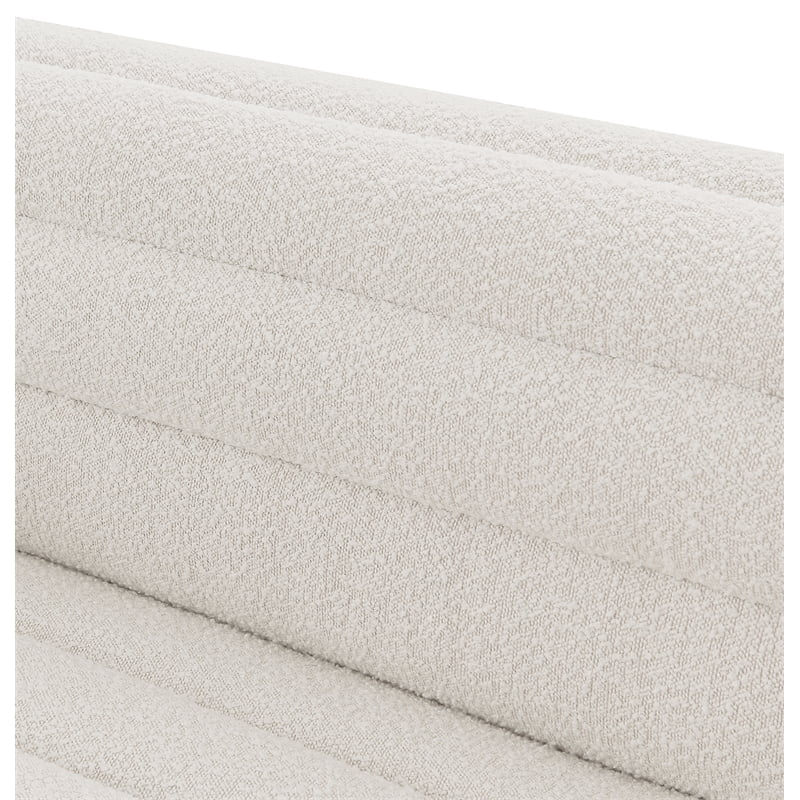 Meridian Furniture Cascade Cream Boucle Fabric Loveseat