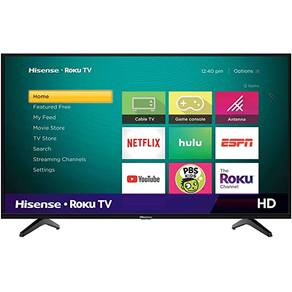 Hisense 40-Inch Class H4 Series LED Roku Smart TV with Alexa Compatibility (40H4F, 2020 Model) 40 in TV Only