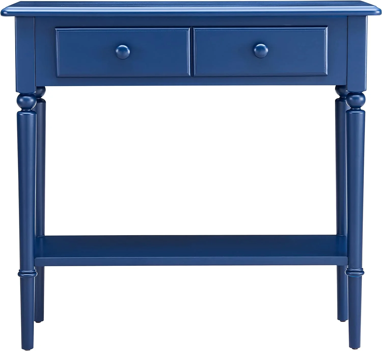 Leick Home Coastal Console Table, Navy Blue