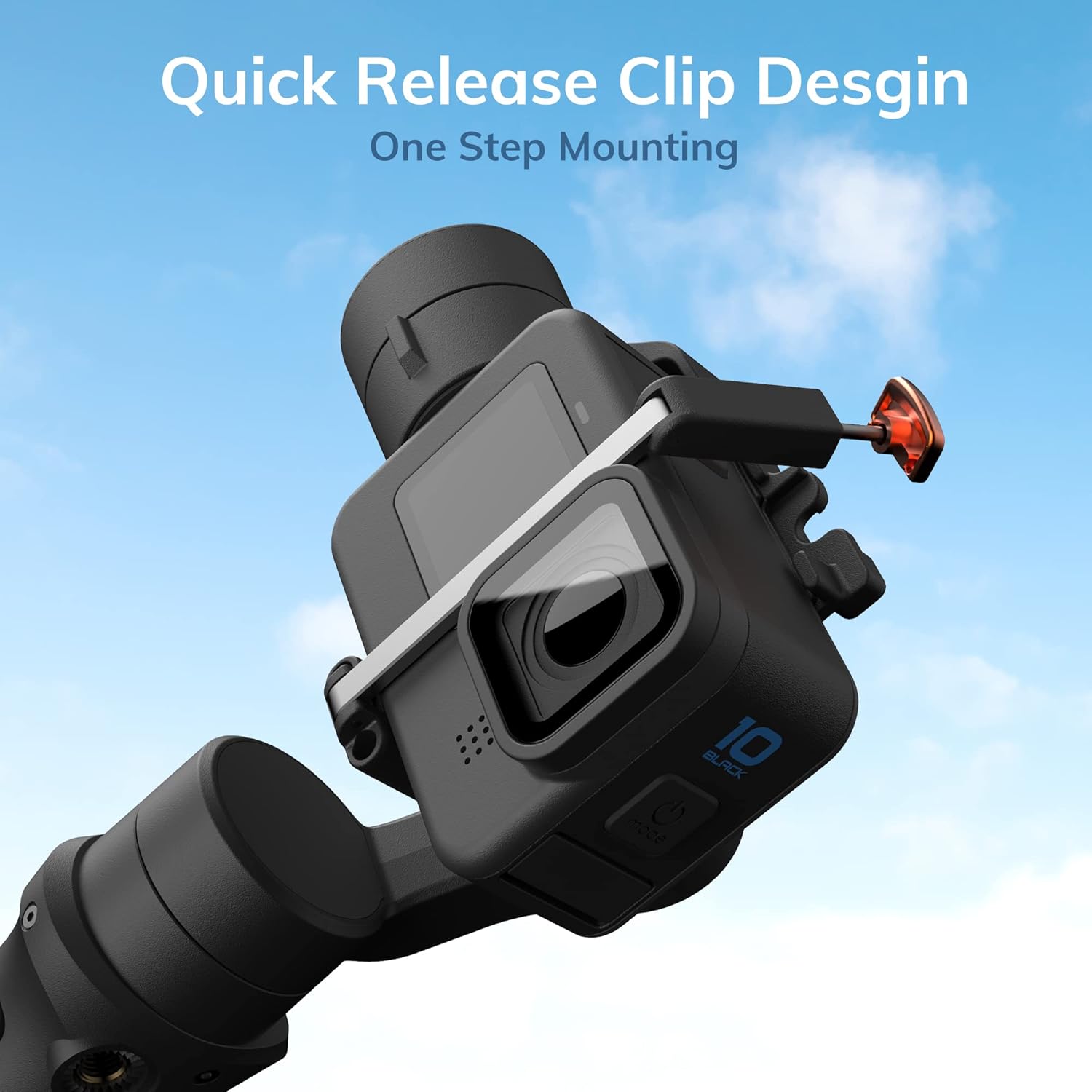3-Axis Gimbal Stabilizer with Tripod for Gopro Hero 10/9/8/7/6/5 OSMO Action Camera Vlog Live Video Youtuber IPX4 Water Splash Proof hohem Gopro