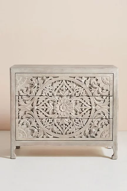 Lombok Wooden Dresser Chest of 3 Drawer Cabinet/ Drawer Dresser Sideboard