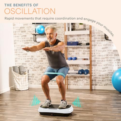 LifePro Waver Mini Vibration Plate Exercise Machine – Portable Full Body Vibration Platform for Home & Travel Workouts, Weight Loss