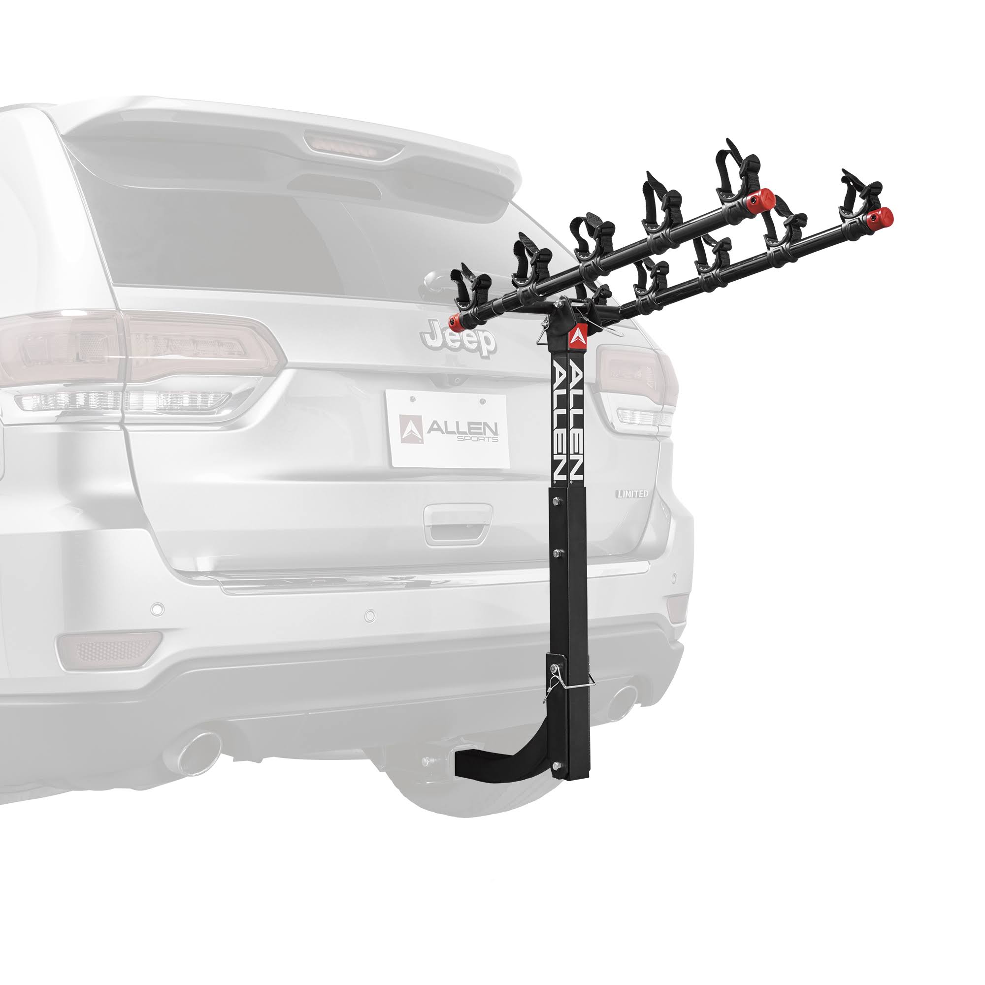 Allen Sports Deluxe 5-Bicycle Hitch Mounted Bike Rack Carrier, 552RR