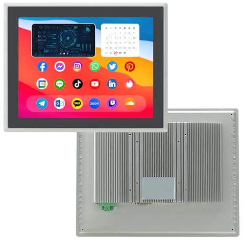 17 inch Android 11 Industrial Embedded Interactive Touchscreen Monitor, Capacitive Multi-Touch Tablet with Front IP65 Monitor, RAM 4G & ROM 32G