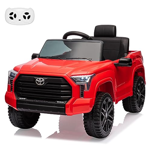 IDEALHOUSE Electric Car for Kids, 12v Ride on Truck Car, Ride-on Toys for Boys/Girls, Off-Road Kids Pickup Car with Remote Control, Spring Suspension