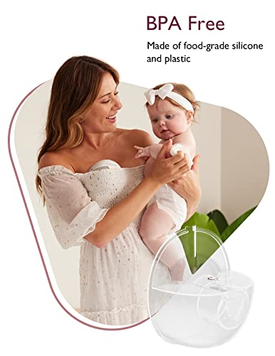 Momcozy M5 Hands-Free Wearable Breast Pump, Double-Sealed Flange for Baby-Like Comfort, 3 Modes & 9 Suction Levels, Portable Electric Pump – 24mm