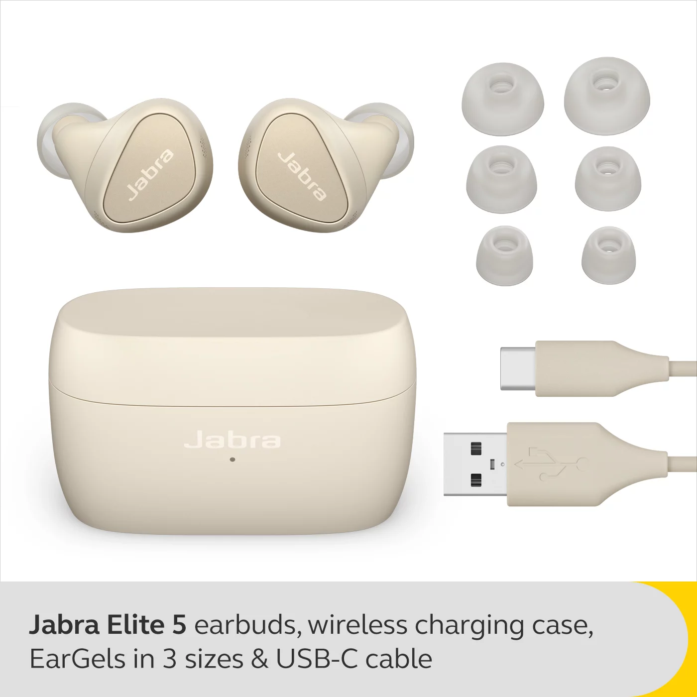 Jabra Elite 5 - Gold Beige True Wireless Earbuds Gold Beige
