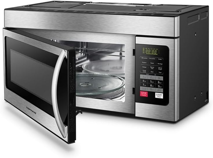 RV Convection Microwave 1.6 cu.ft. | 1000W Power | 4 Auto-Cook Menus | LED Display | Easy Install | RV-500-OTR