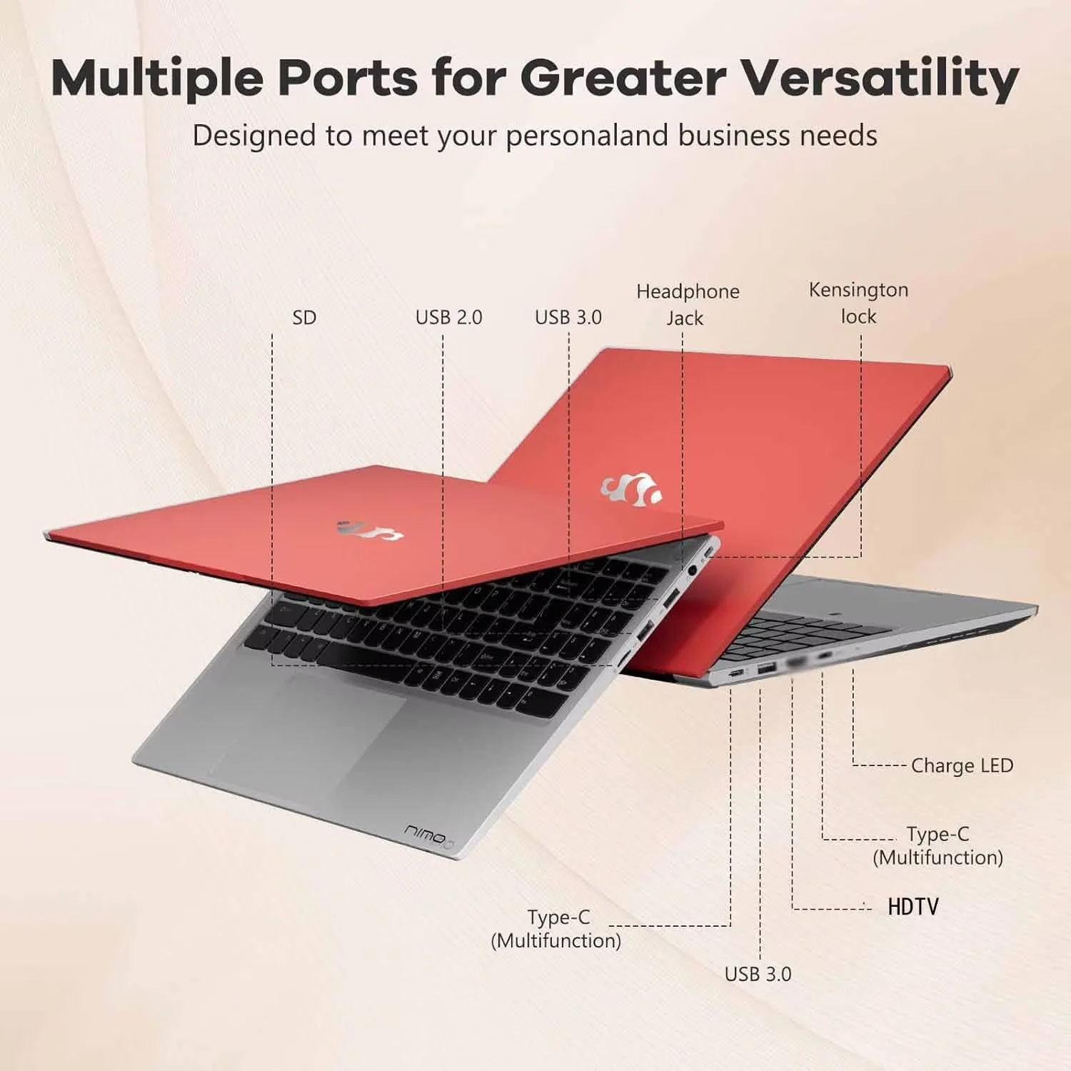 15.6" IPS FHD-Gaming-Laptop, AMD Ryzen 5 6600H 6-Cores 660M GPU 16GB DDR5 RAM 1TB SSD(Beat i7-1165G7