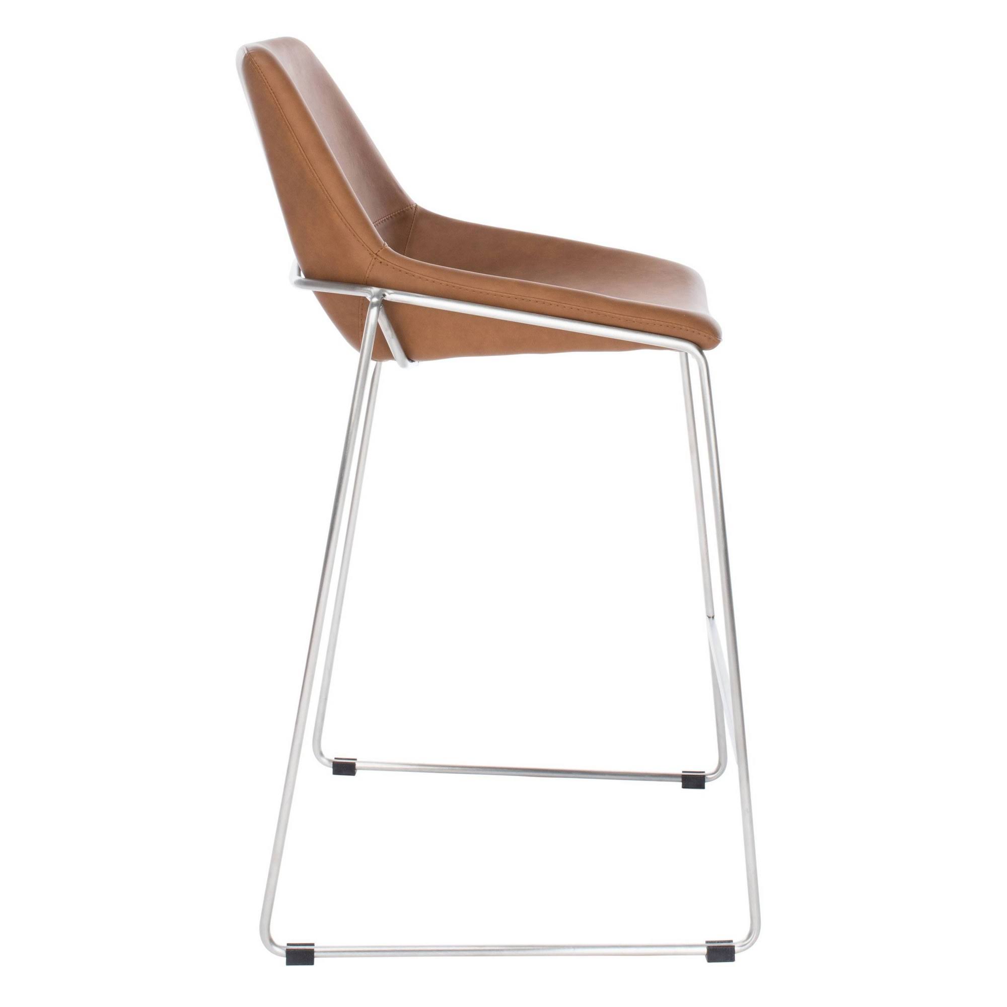 Safavieh Alexis Mid-Century Counter Stool, Cigar Brown