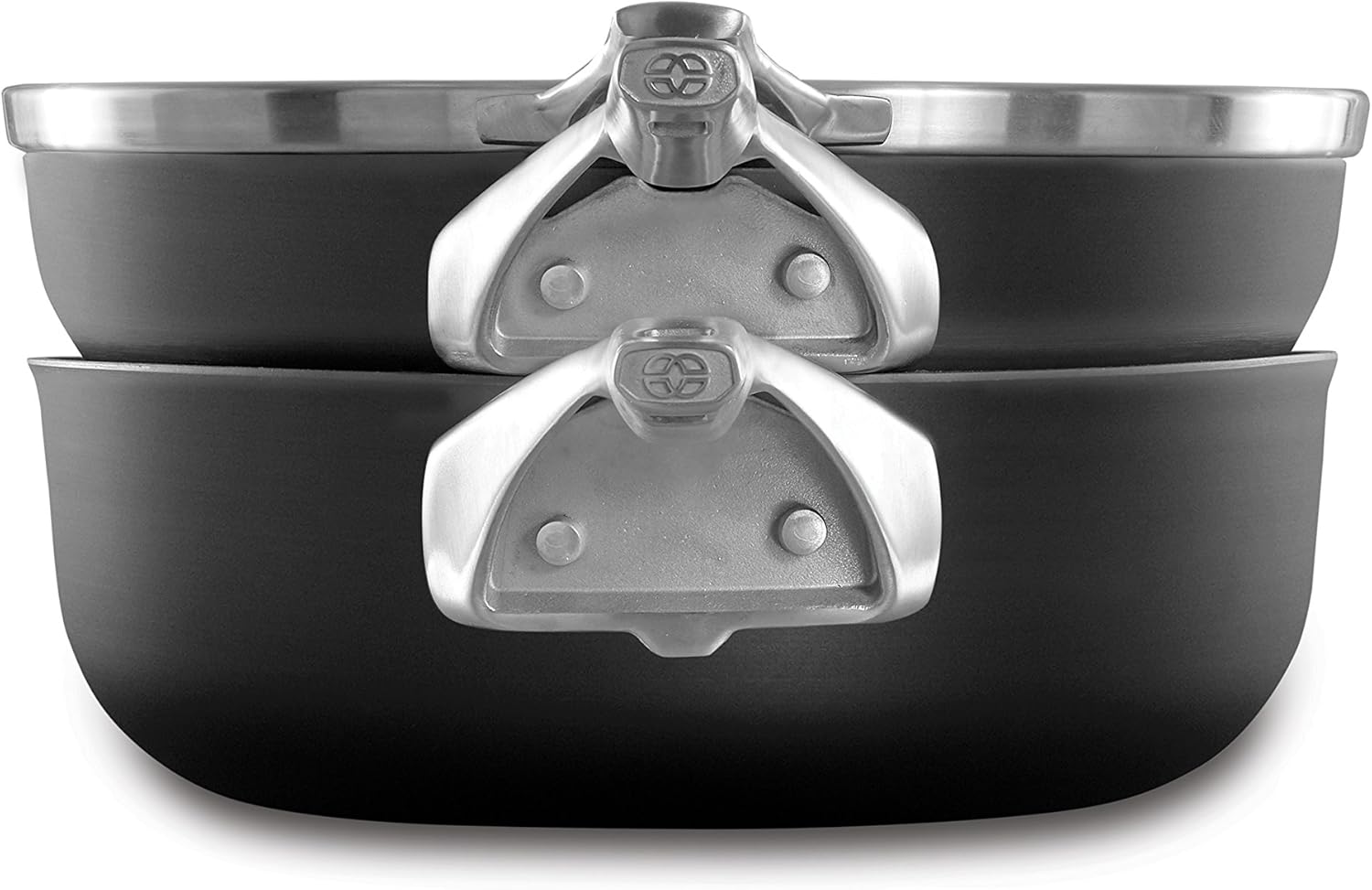 Calphalon Premier Space Saving Hard Anodized Nonstick 3-Piece 10-In. Stack Cookware Set