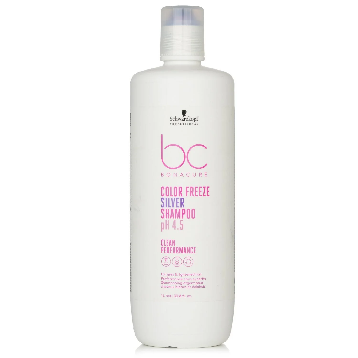 Schwarzkopf BC Bonacure pH 4.5 Color Freeze Silver Shampoo (For Grey & Lightened Hair) 250ml/8.4oz