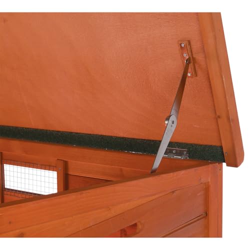 TRIXIE Natura Duck Coop &ndash; Wooden Duck House for Free Roaming Ducks &ndash; Chicken Crate Suitable for Quails and Other Poultry &ndash; in Brown