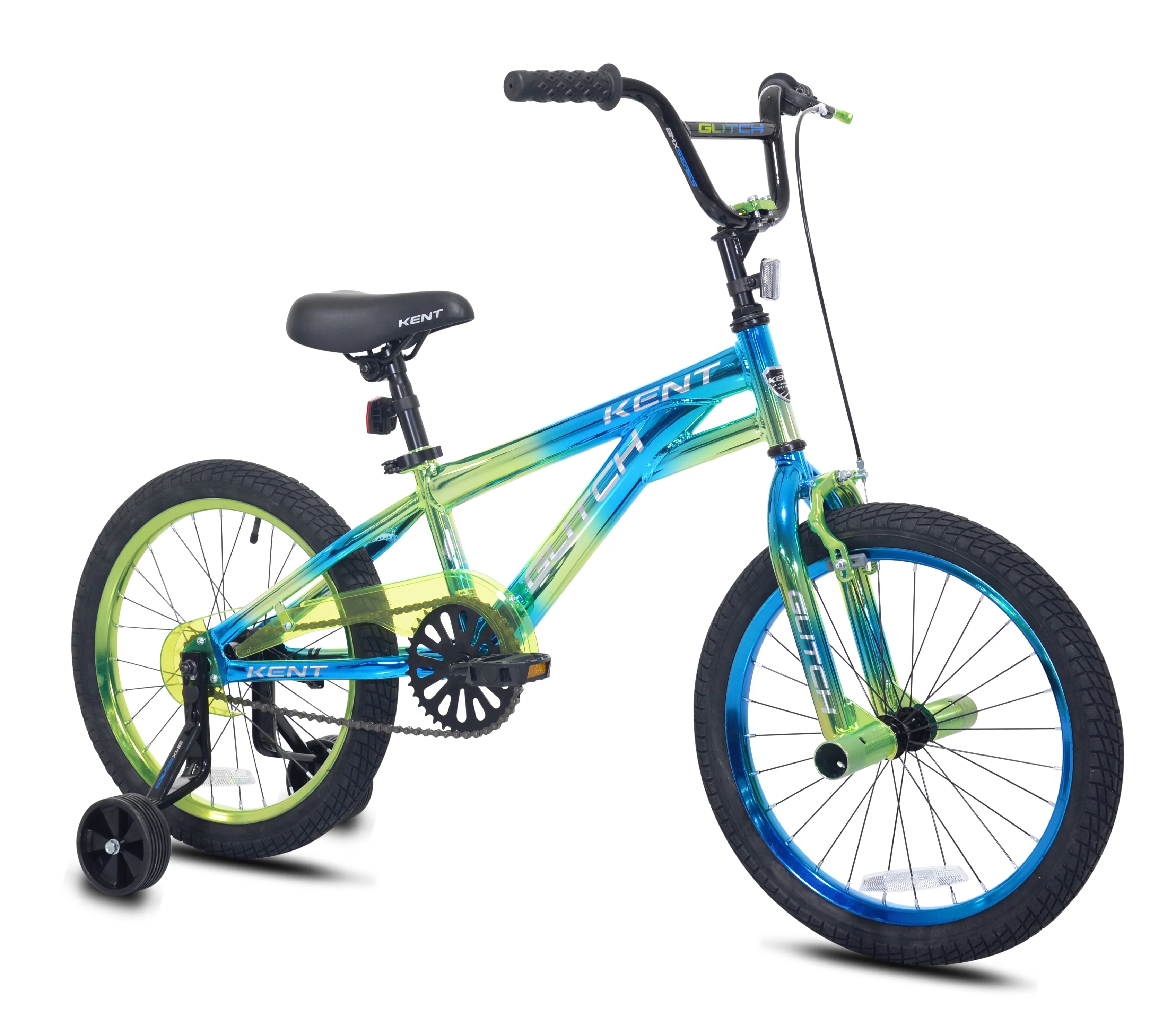 Kent 18" Boys Glitch BMX Child Bike, Blue/Green
