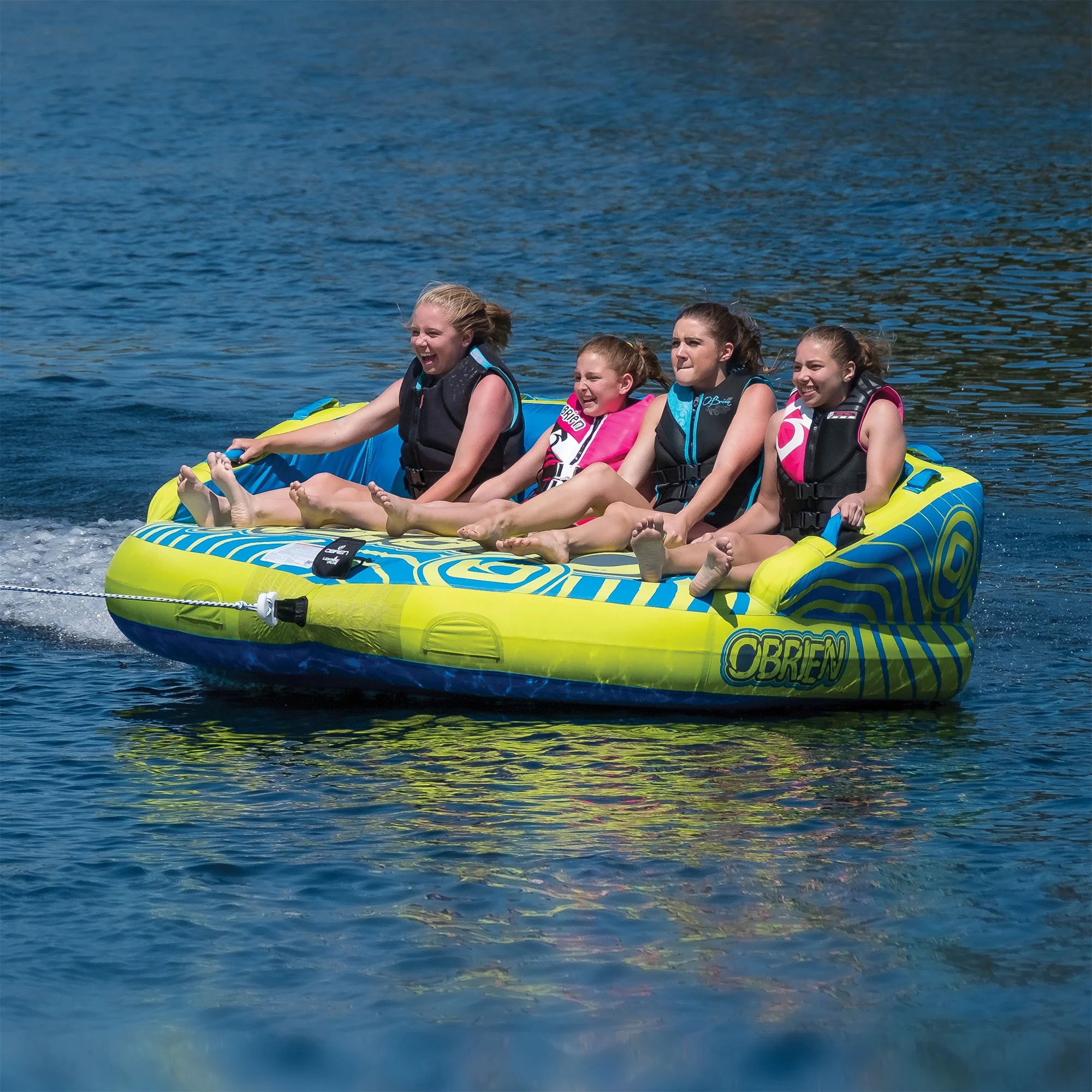 O?Brien Watersports Baller 4 Towable Boat Tube With Up to 4 Person Capacity