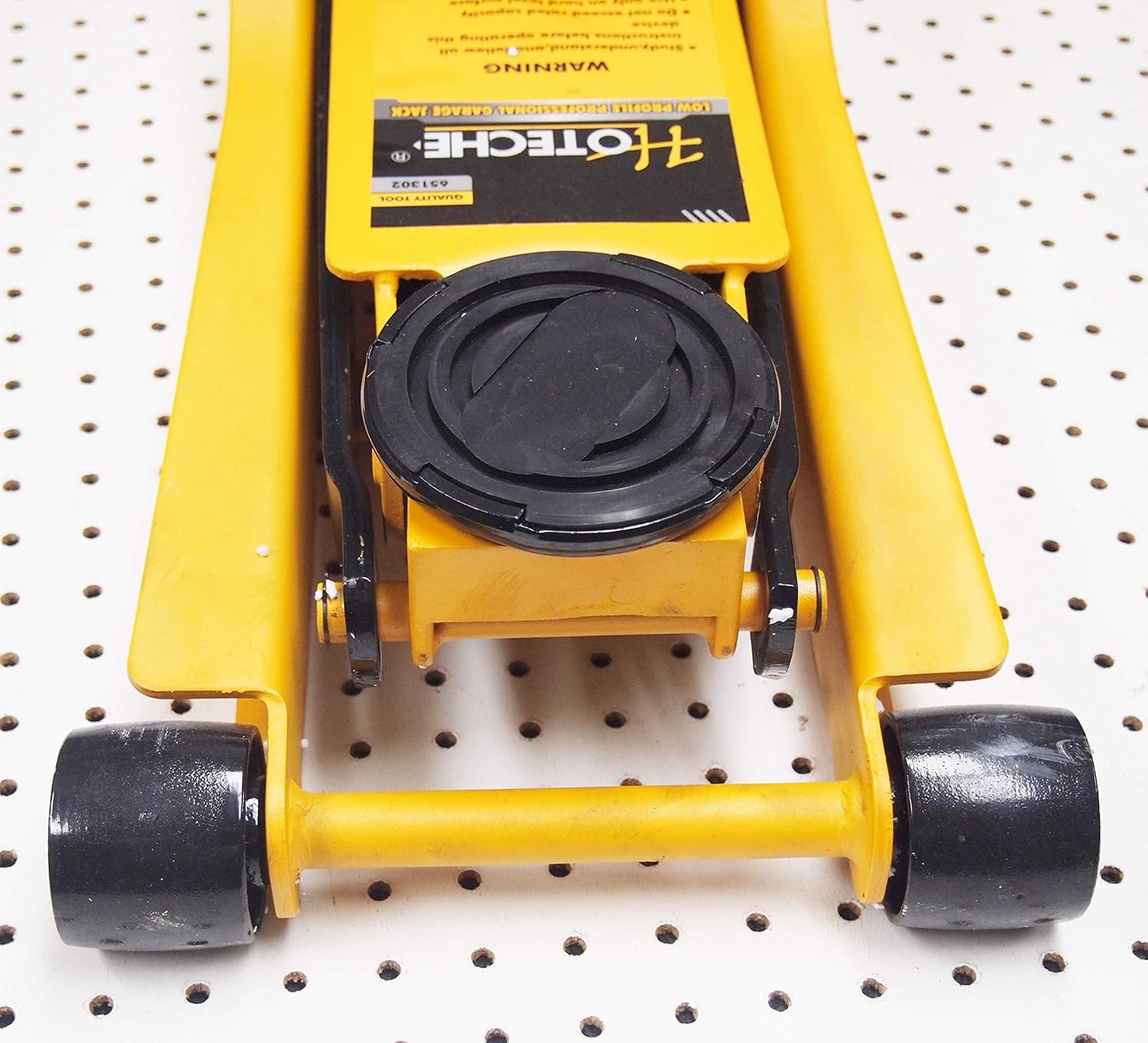 hoteche 3-1/2 Ton Hydraulic Garage Floor Service Jack Low Profile Double Pump
