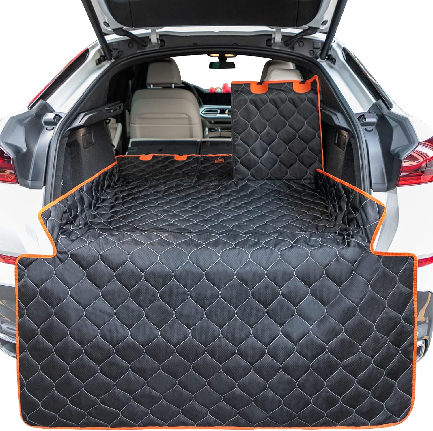 MIXJOY Cargo Liner for Dogs, Cargo Liner for SUV for Fold Down Seat, Dog Mat for Car with Bumper Flap Protector