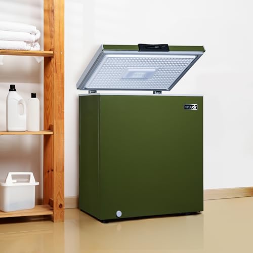 Newair 13.8 cu. ft. Upright Freezer, Fridge Freezer Convertible, Garage Ready Refrigerator, Frost Free Freezer with Door Alarm, Stand up Deep Freezer