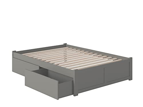 AFI Concord Platform Bed with Footboard & Storage Drawers