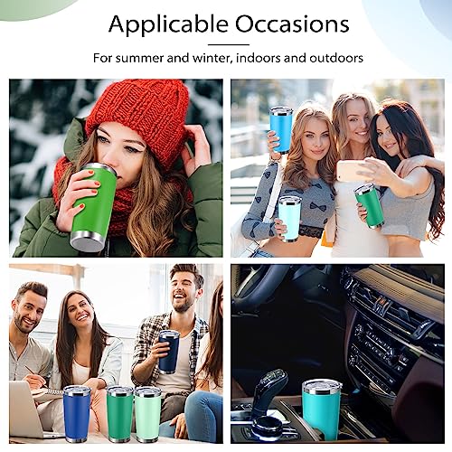Sieral 36 Packs Stainless Steel Tumbler Bulk with Lid Vacuum Double Wall Insulated Travel Coffee Mug Powder Coated Tumbler Cup for Graduation Wedding