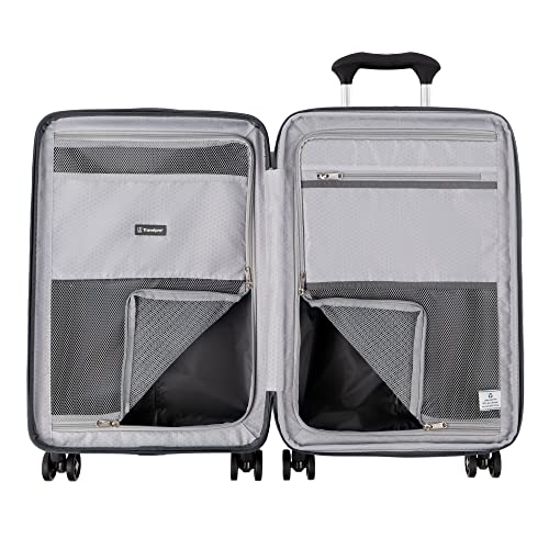 Travelpro Maxlite Air Hardside Expandable Carry on Luggage, 8 Spinner Wheels, Lightweight Hard Shell Polycarbonate Suitcase, Shadow Grey