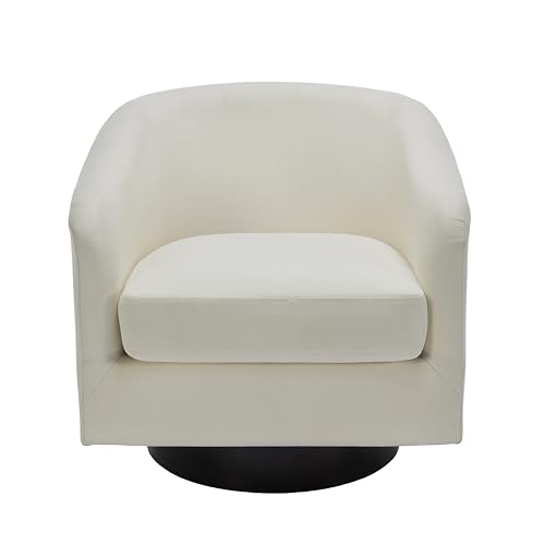UIXE 360° Swivel Barrel Accent Chair Upholstered Armchair