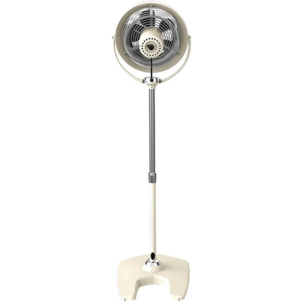 Vornado VFAN Sr. Pedestal Vintage Air Circulator, 42" - 54.5" Tall, Vintage White