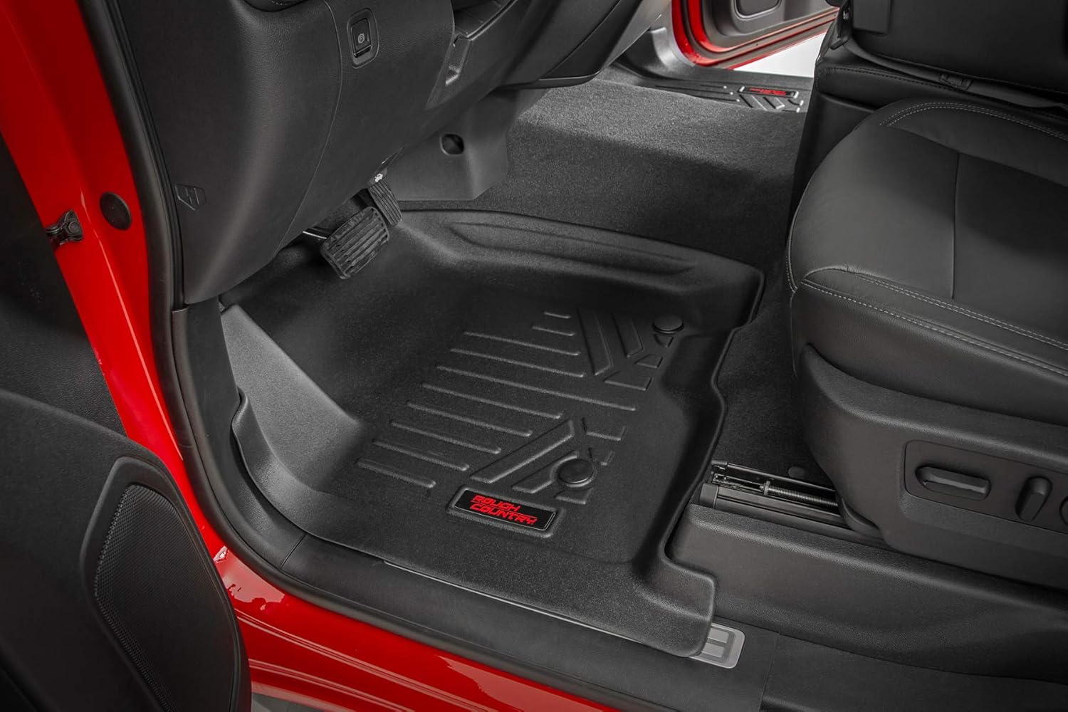 Rough Country Floor Liners (fits) 2012-2018 Ram Truck 1500 | Crew Cab/Mega Cab | Half Console | 1s/ 2nd Row | M-31313