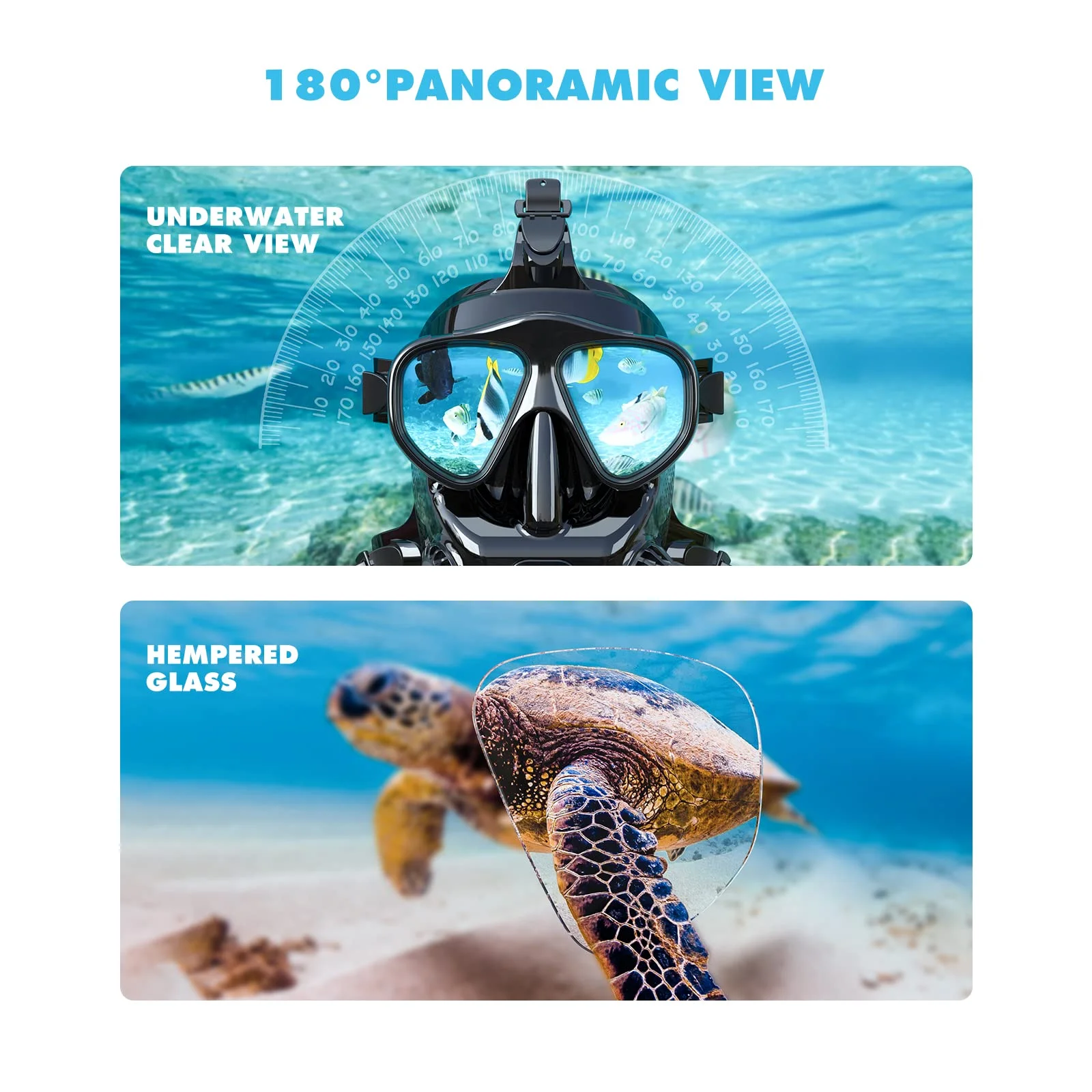 SMACO S700 1.9L Mini Scuba Tank with Full Face Diving Mask, —DOT Certified Tank with 25-30 Minutes Diving Cylinder for Underwater Exploraion