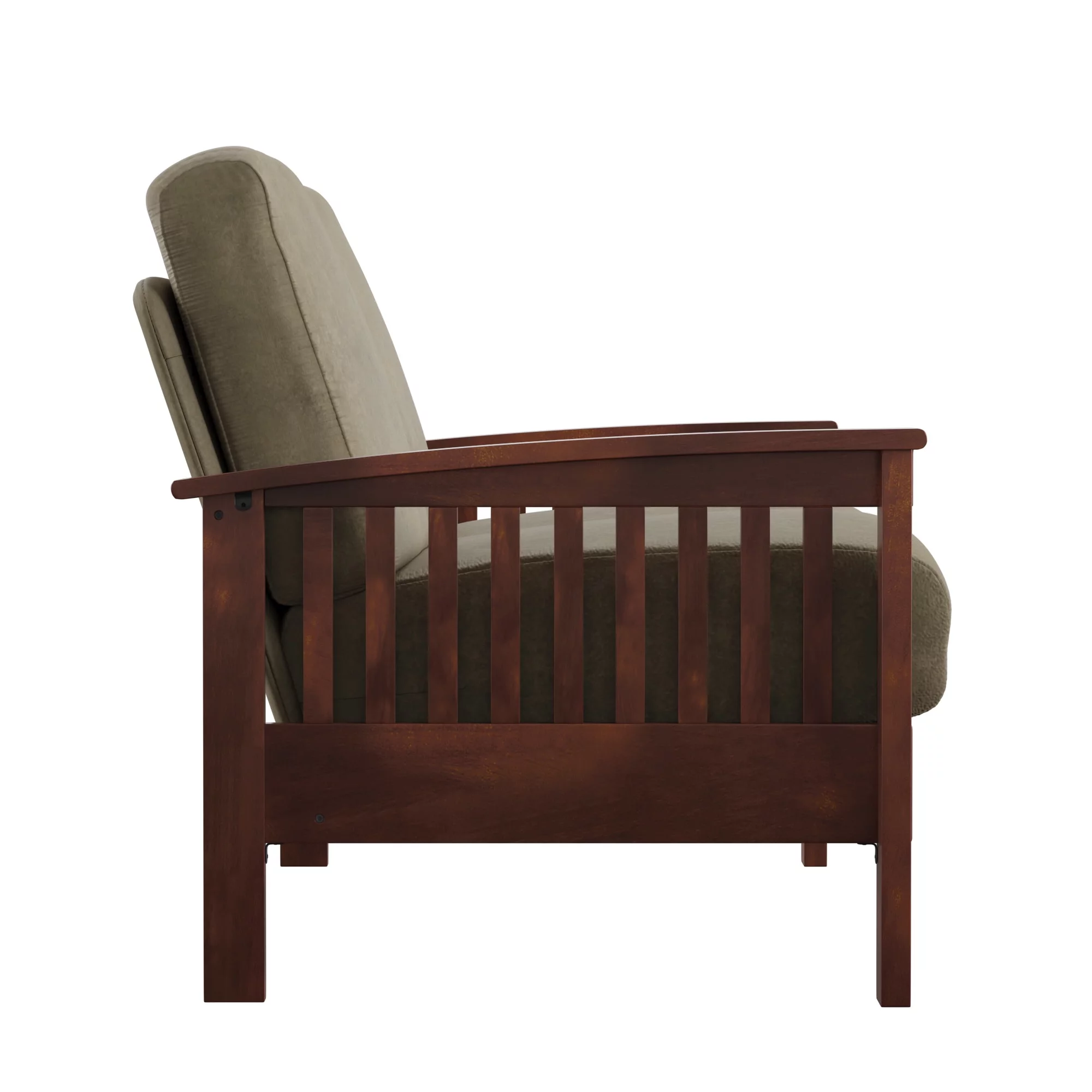 Weston Home Monterey Loveseat, Olive Microfiber