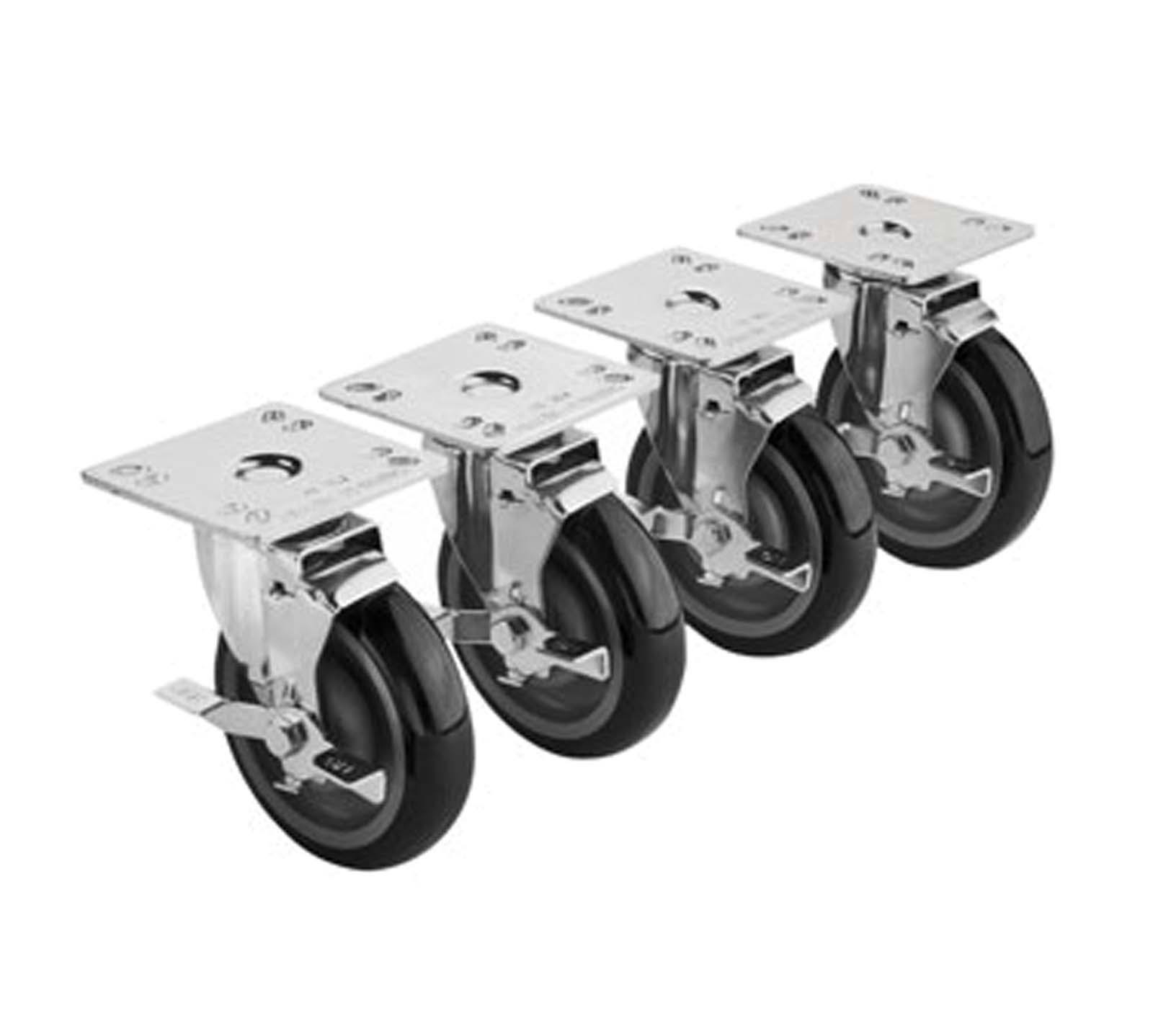 Krowne - 28-111S - Universal Swivel Plate Caster with 5 in Wheel