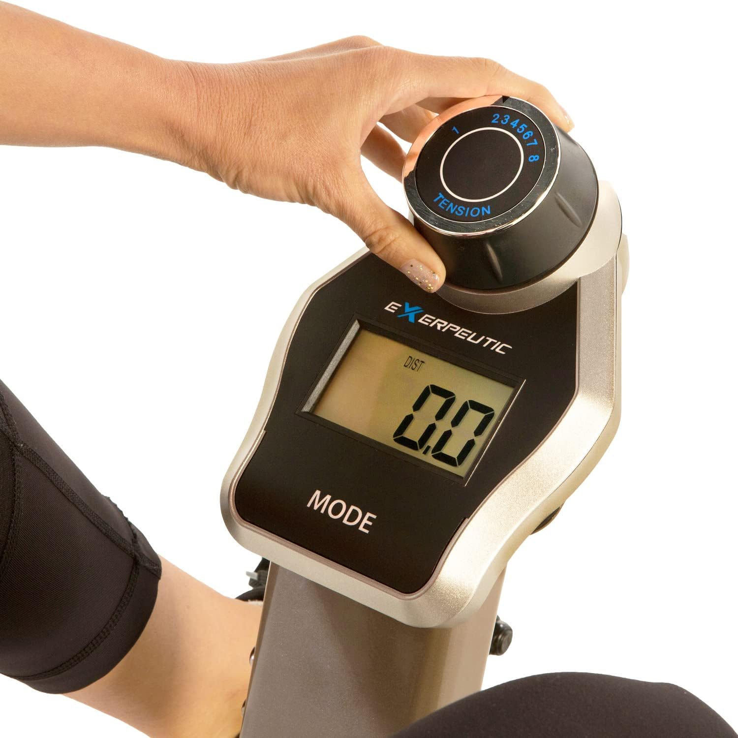 Exerpeutic Gold 525XLR Folding Recumbent Exercise Bike, 400 lbs