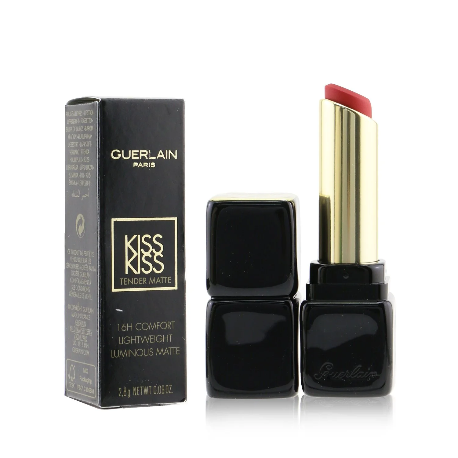 Guerlain Kisskiss Tender Matte Lipstick - # 940 My Rouge  2.8g/0.09oz