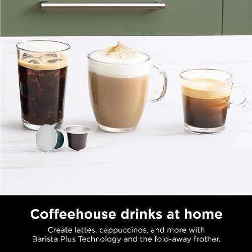 Ninja Espresso & Coffee Maker & Barista System, 3 Espresso Brew Styles, Single-Serve Coffee & Nespresso Capsule Compatible, Built-in Frother