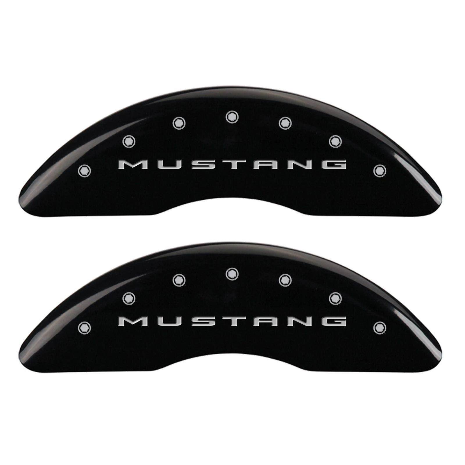 MGP Caliper Cover 10200SMB2BK 15- Mustang Caliper Covers Black